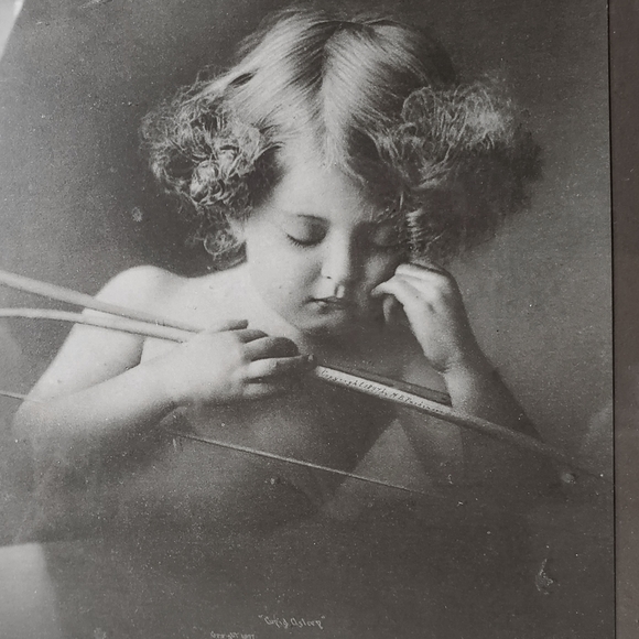 Cupid Awake and Cupid Asleep, Antique Framed Photographs Early Copies c. 1897 - Picture 3 of 8